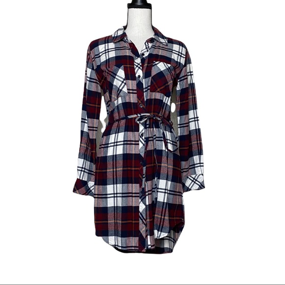 Rails Plaid Nadine Belted Mini Dress